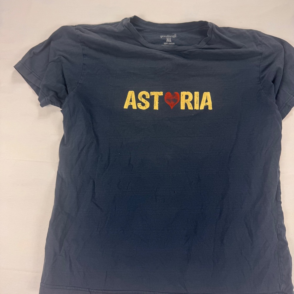 Goodkraft Astoria Graphic T Shirt Mens XL Blue Cotton Short Sleeve Crew Neck